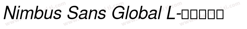 Nimbus Sans Global L字体转换